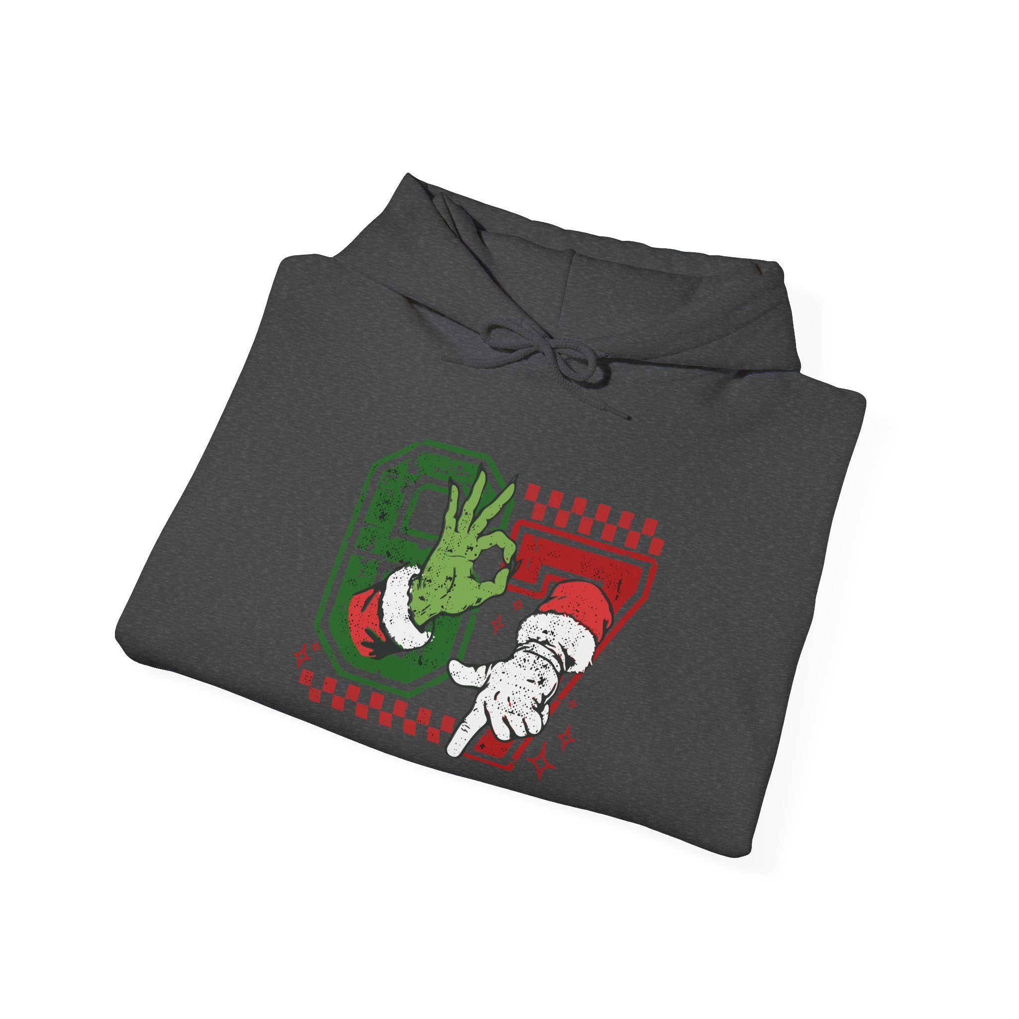 Christmas Racing Santa Hoodie - Retro 97 Holiday Graphic Sweatshirt
