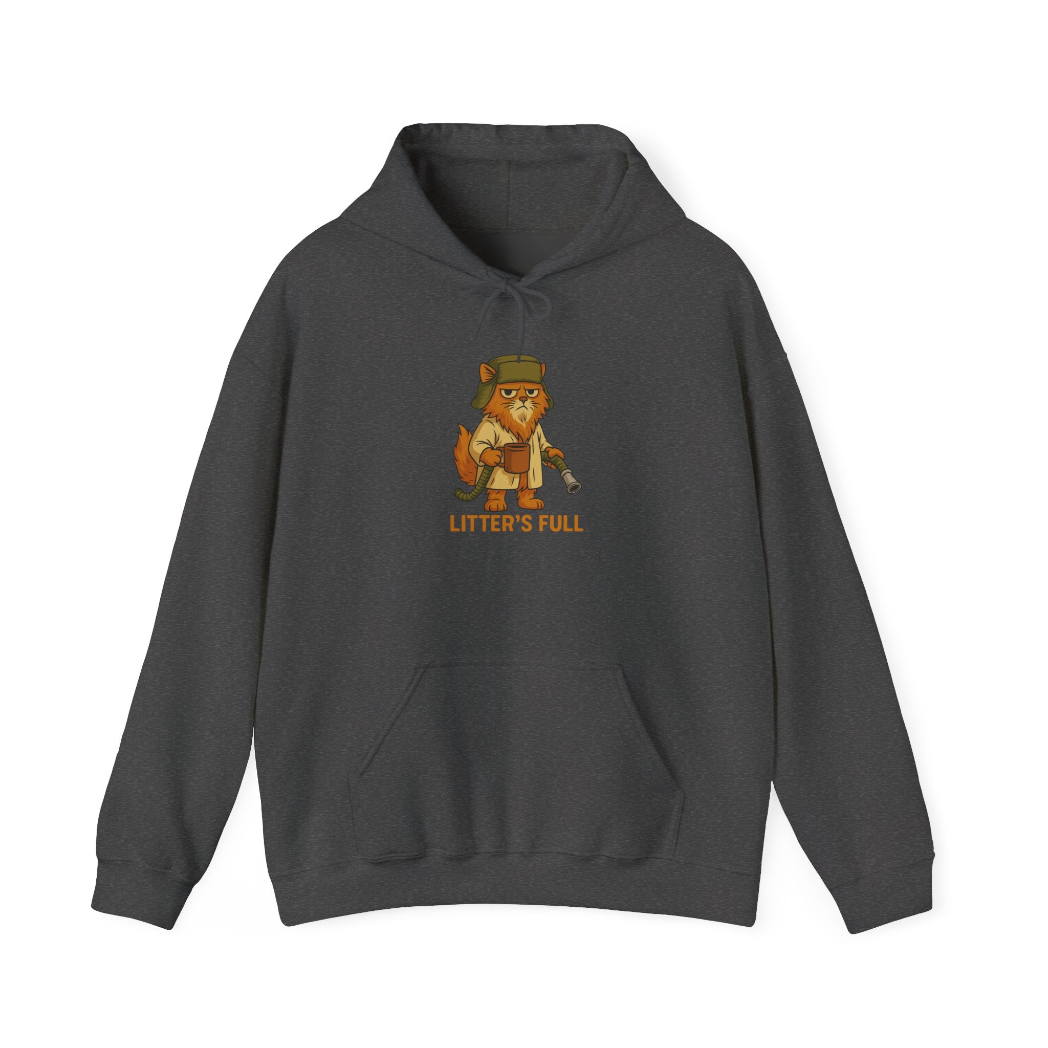 Hoodie — Cute Fox Chef Illustration "Litter's Full" Cozy Pullover